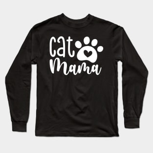 Cat Mama Cat Mom Cat Lover Long Sleeve T-Shirt